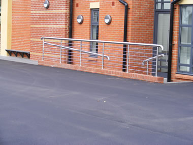 Stainless steel disabled railings